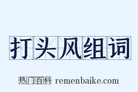 打头风组词是什么意思的图片